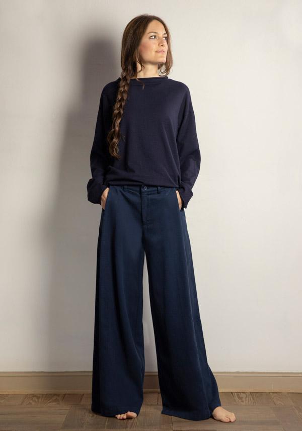 Rose & Lini LABO ART COTTON “DIAGONALE” ATLANTIC PANTS Comprane uno, ottenene uno gratis