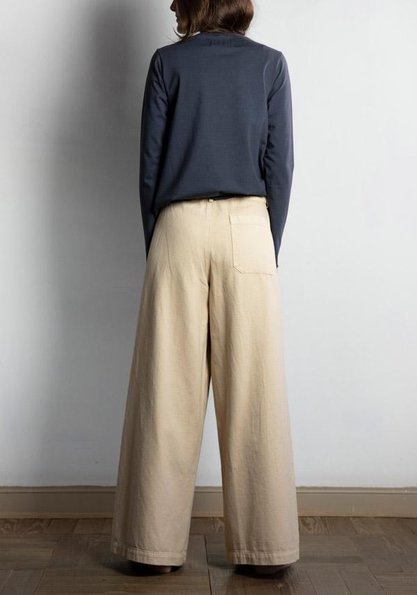 Rose & Lini LABO ART COTTON “DIAGONALE” PEPPER PANTS Offerte giornaliere