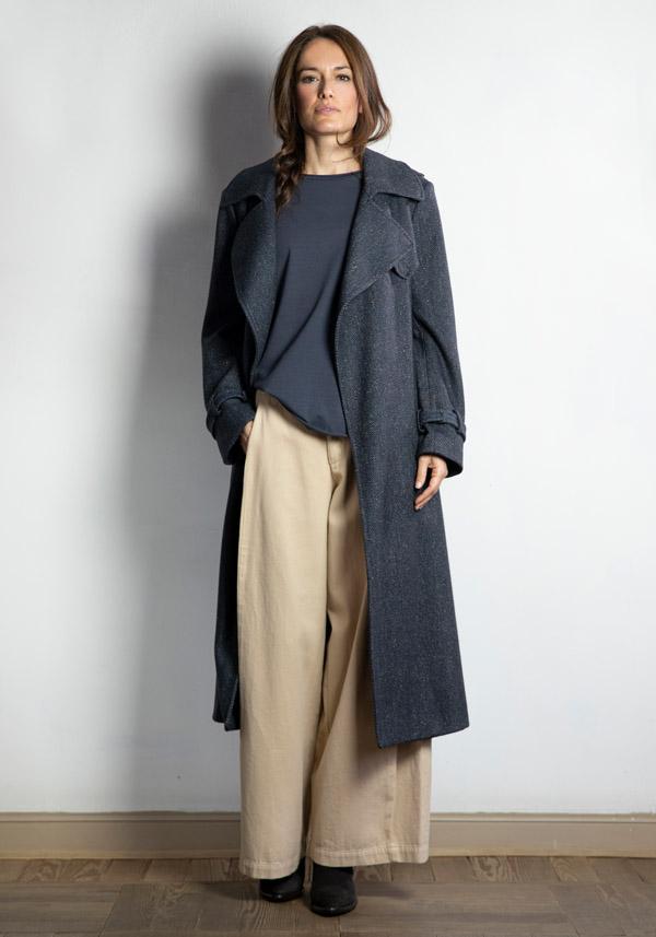 Rose & Lini LABO ART COTTON “DIAGONALE” PEPPER PANTS Offerte giornaliere