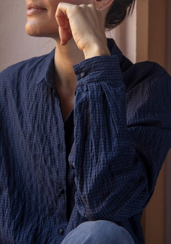 Rose & Lini APUNTOB COTTON “SHIRT 1895” NIGHT BLUE Sconti VIP