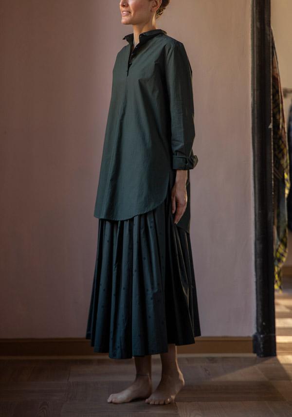Rose & Lini APUNTOB COTTON “SKIRT 1900” FOREST GREEN Super Saving Price