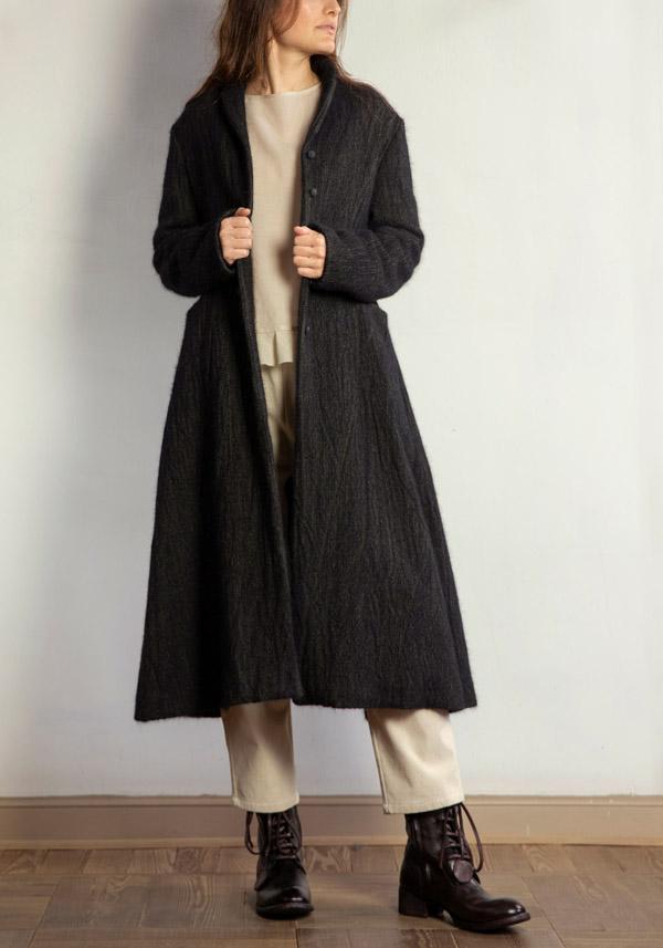 Rose & Lini APUNTOB WOOL & ANGORA “COAT 1812” FOREST Offerta settimanale