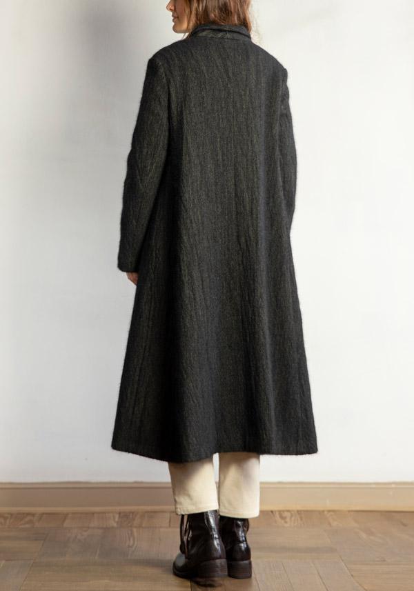 Rose & Lini APUNTOB WOOL & ANGORA “COAT 1812” FOREST Offerta settimanale