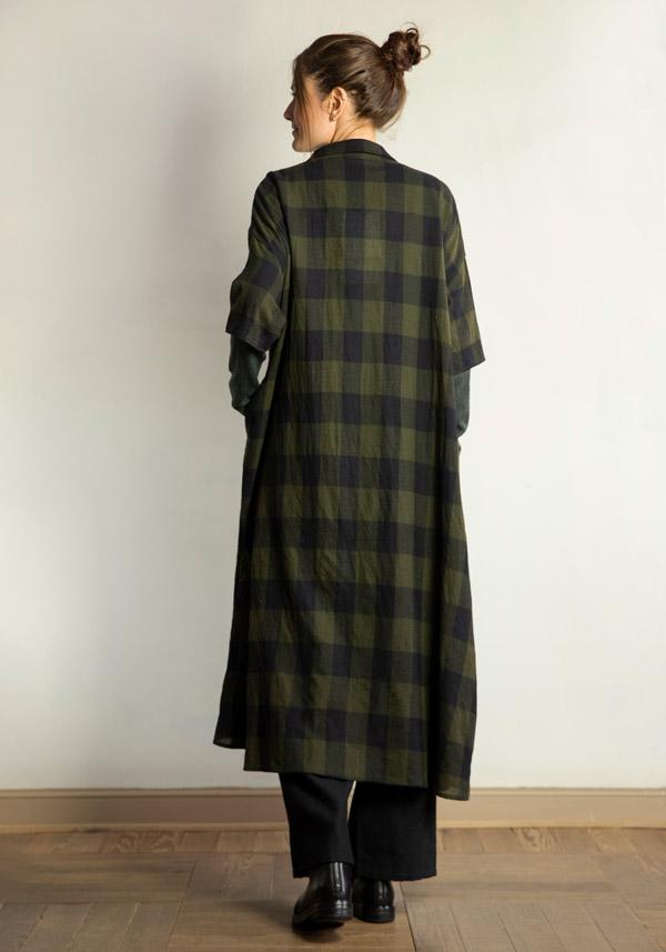 Rose & Lini APUNTOB WOOL CHECKED “DRESS 1813” MILITARY Rilascio limitato