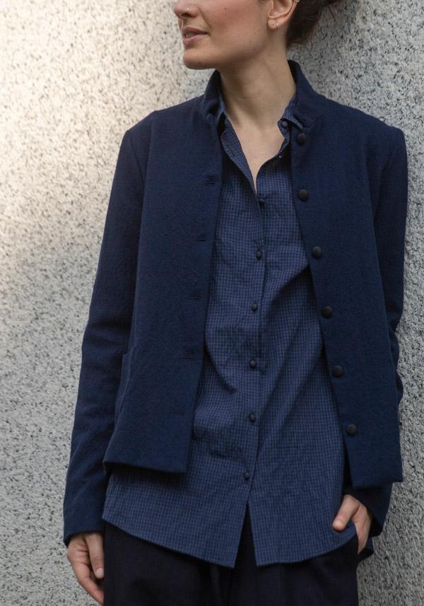 Rose & Lini APUNTOB VIRGIN WOOL “JACKET 1878” BLUE Ultimi tre giorni