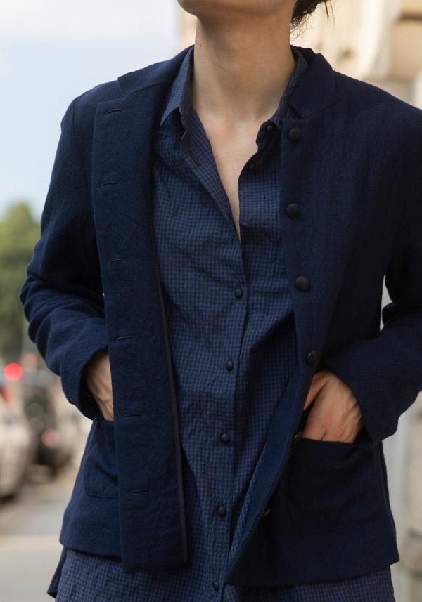 Rose & Lini APUNTOB VIRGIN WOOL “JACKET 1878” BLUE Ultimi tre giorni