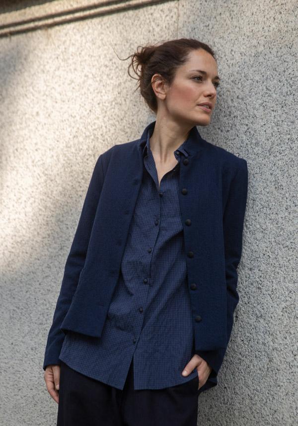 Rose & Lini APUNTOB VIRGIN WOOL “JACKET 1878” BLUE Ultimi tre giorni