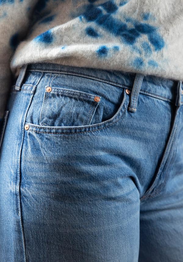 Rose & Lini MOTHER DENIM “LOVE LINE” DENIM BLUE JEANS Fino al 50% di sconto