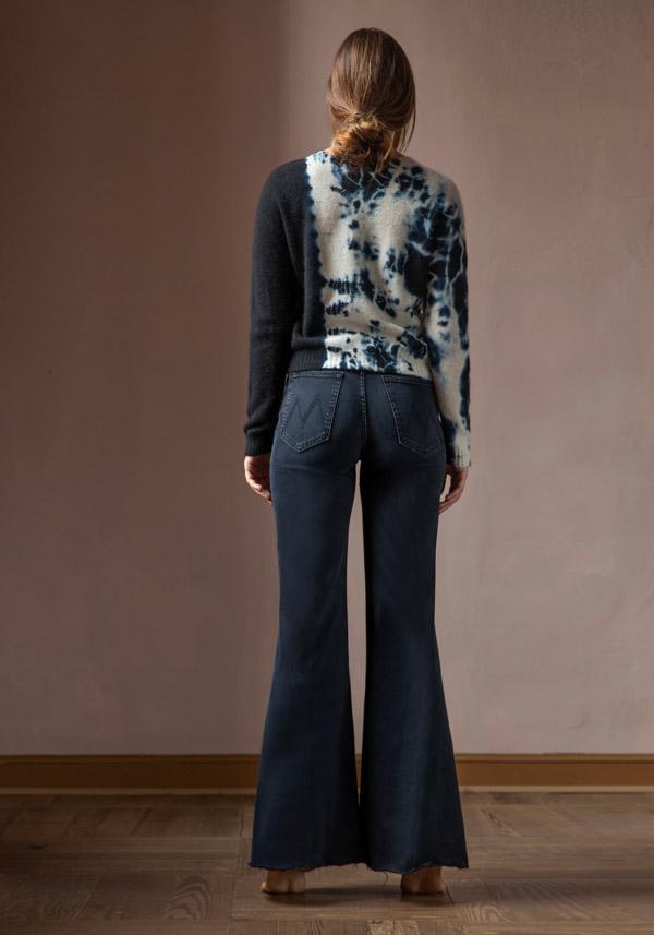 Rose & Lini MOTHER DENIM “THE ROLLER FRAY” NAVY JEANS Offerta speciale della fabbrica
