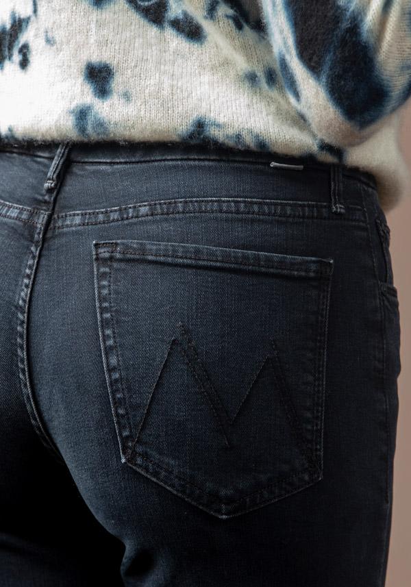 Rose & Lini MOTHER DENIM “THE ROLLER FRAY” NAVY JEANS Offerta speciale della fabbrica