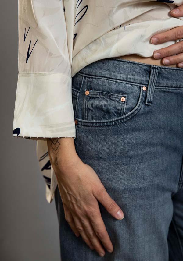 Rose & Lini MOTHER DENIM “THE DODGER ANKLE” BLACK JEANS Fino al 55% di sconto