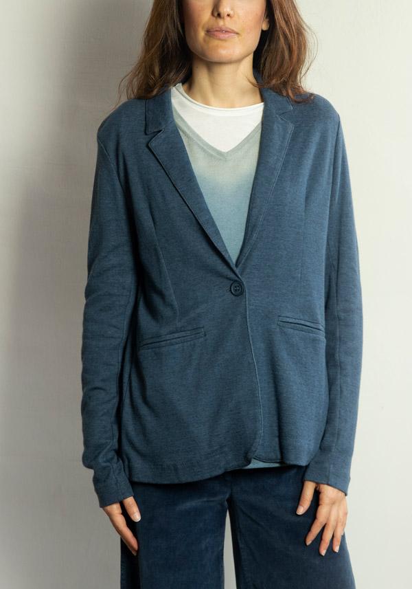 Rose & Lini MAJESTIC COTTON & CASHMERE “VESTE 167” ENCRE JACKET Esporta salva