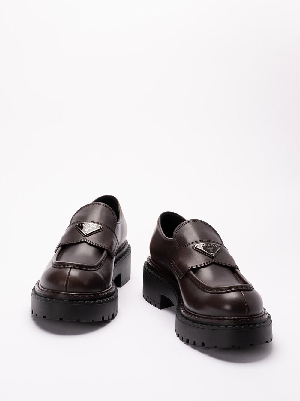 Prada Leather Loafers Outlet