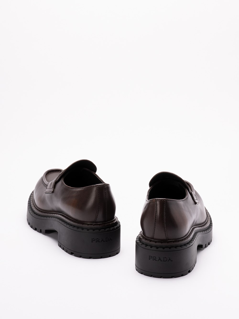 Prada Leather Loafers Outlet