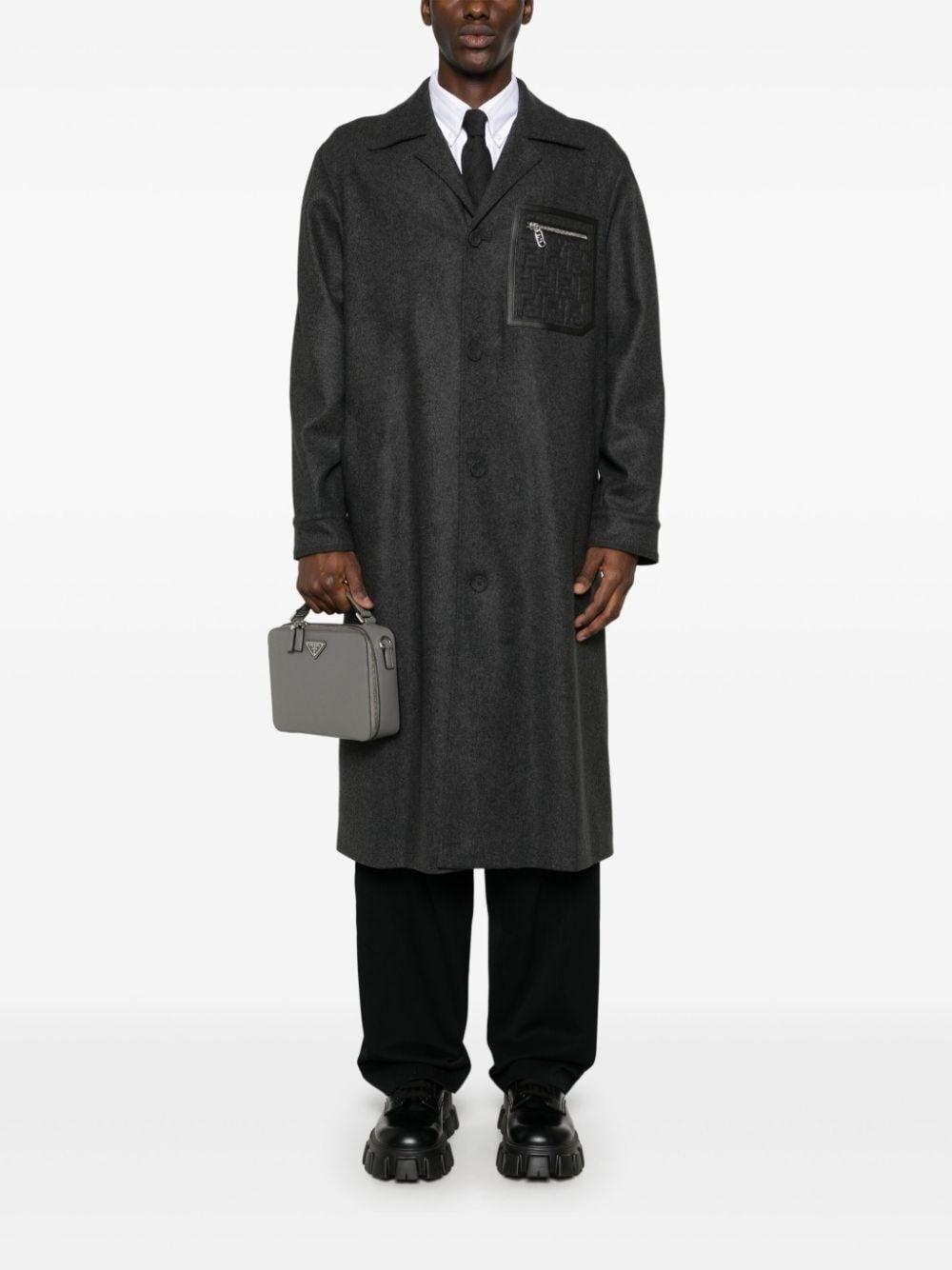 Fendi `FF` Embossed Coat Negozio