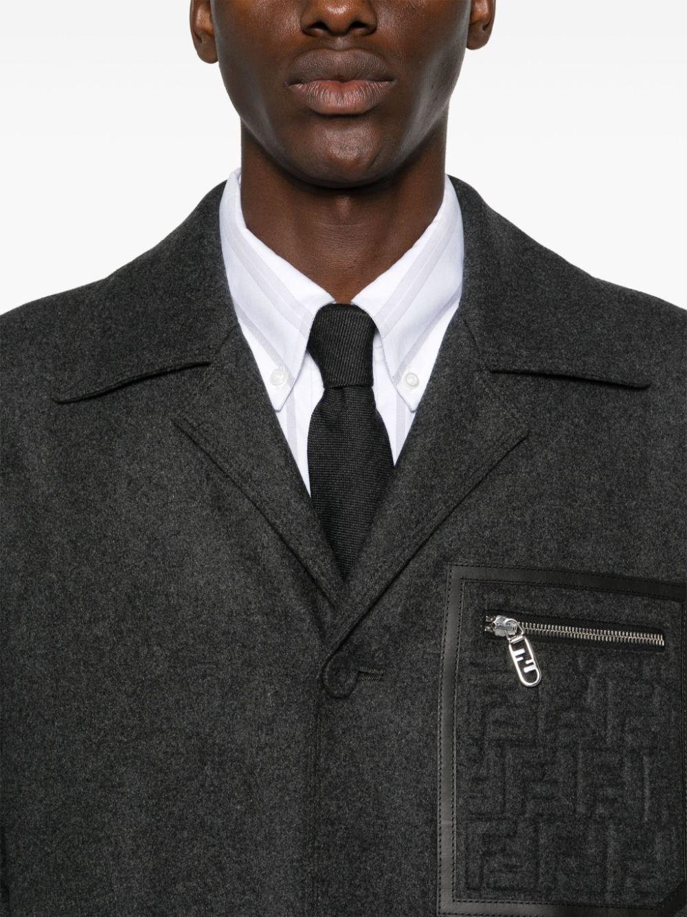 Fendi `FF` Embossed Coat Negozio