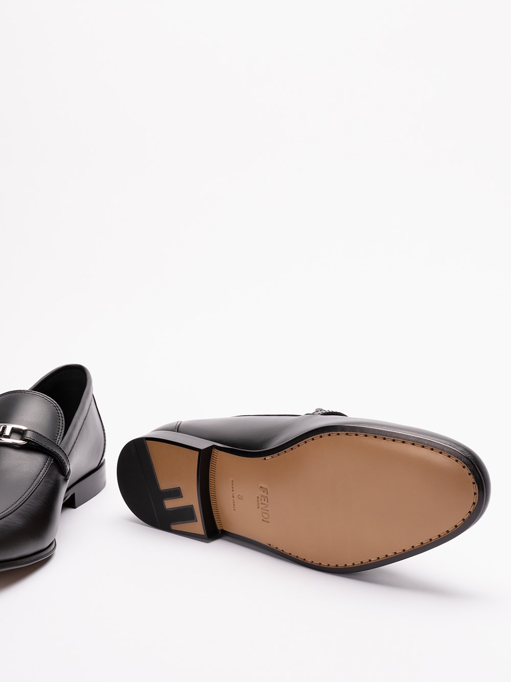 Fendi `O`Lock` Loafers Nuova