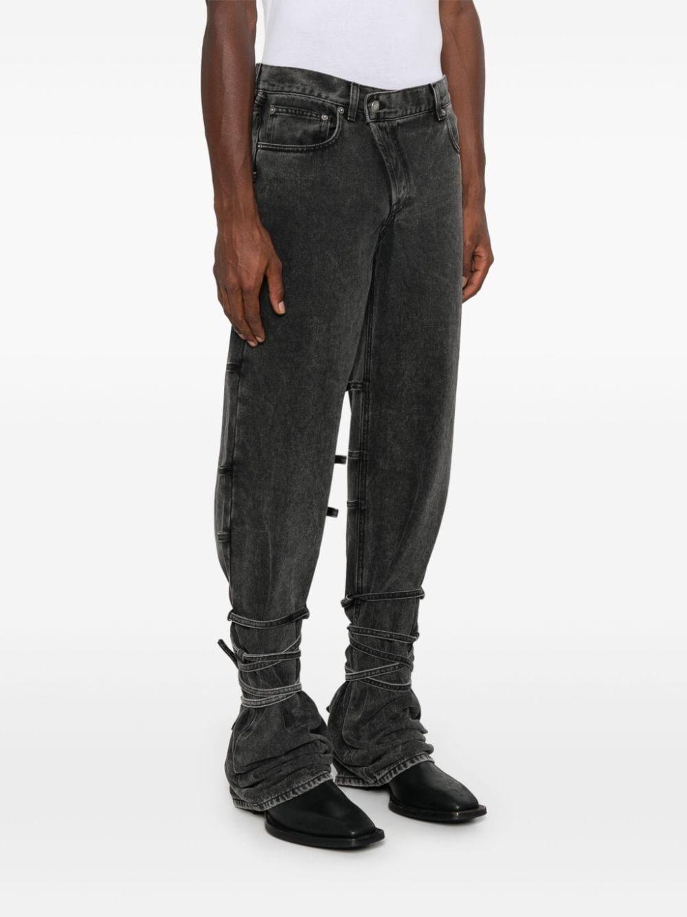 Alexander mcqueen Baggy Tied Jeans Nuovo