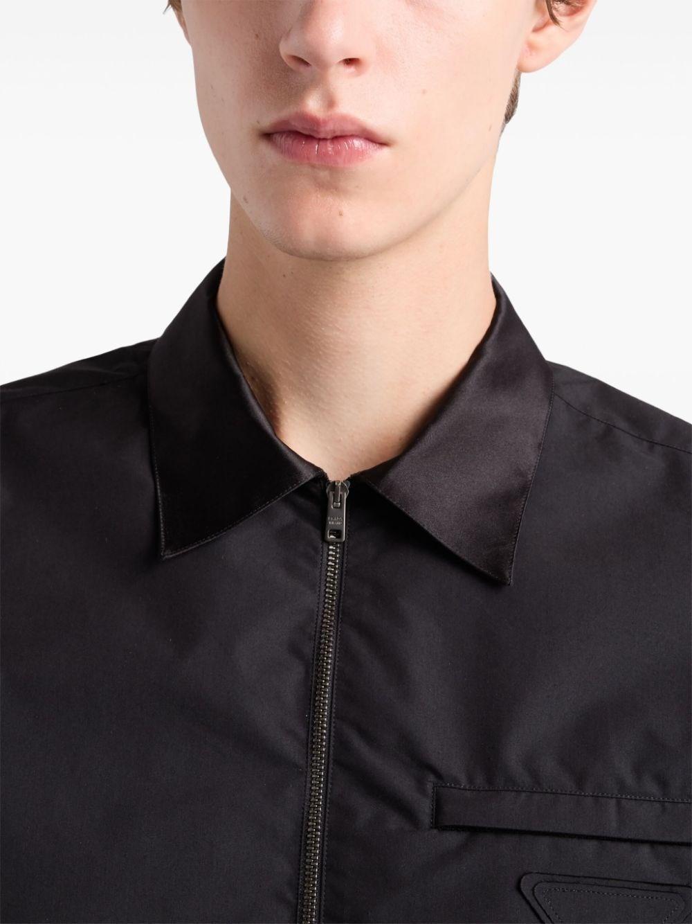 Prada Technical Cotton Shirt Negozi Online