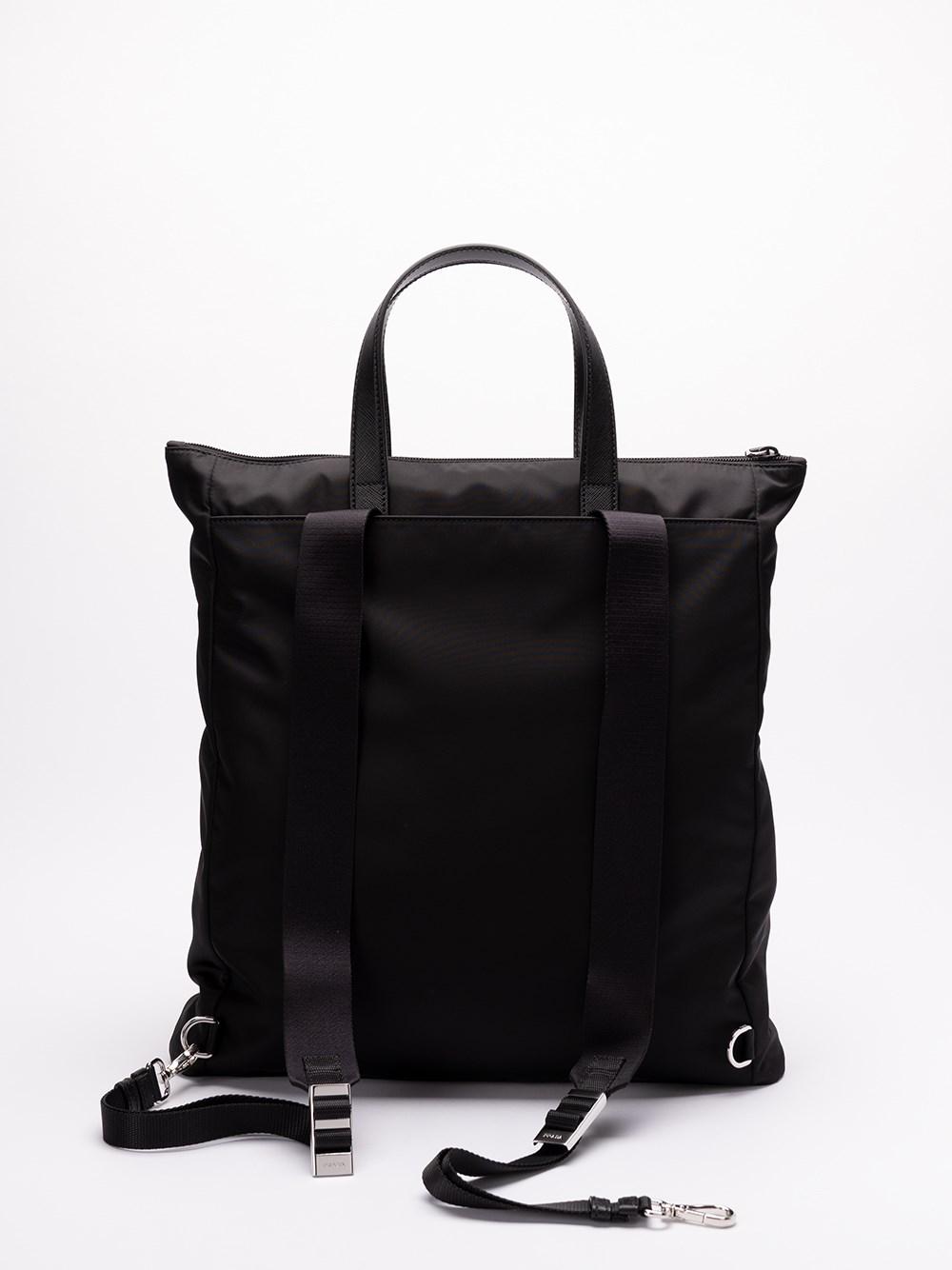 Prada Re-Nylon and Saffiano Leather Tote Bag 2025