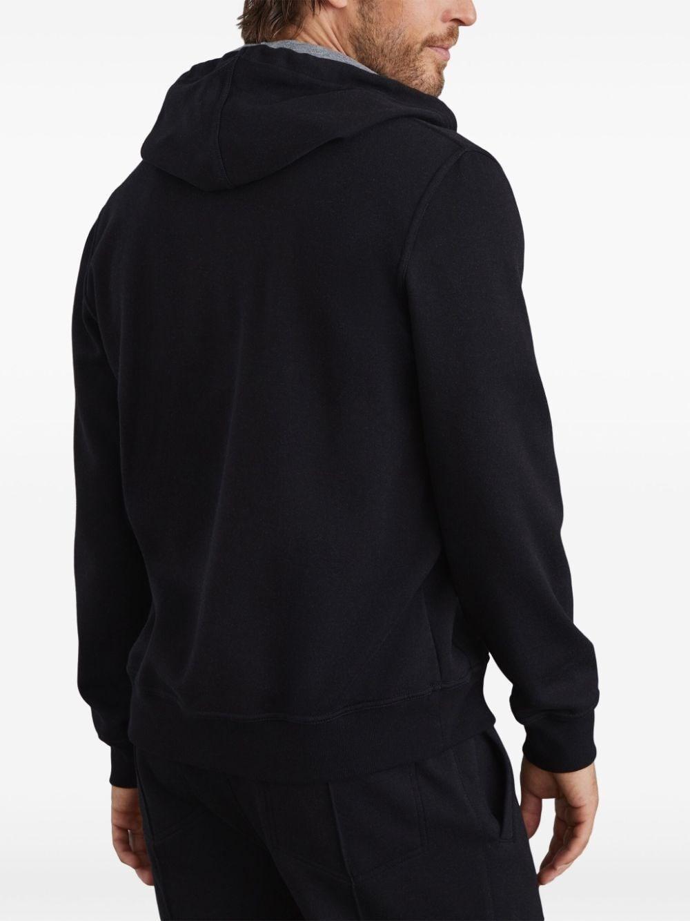 Brunello cucinelli Hooded Sweatshirt With Zipper And Print Negozio