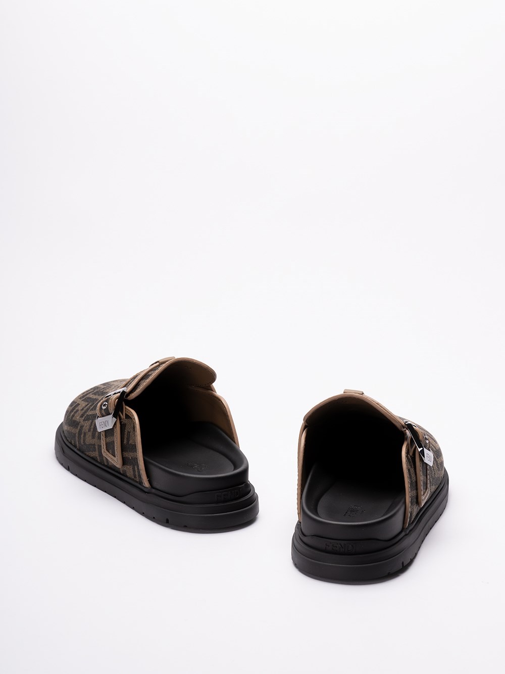 Fendi `Jacquard FF` Sabots Soddisfazione Garantita