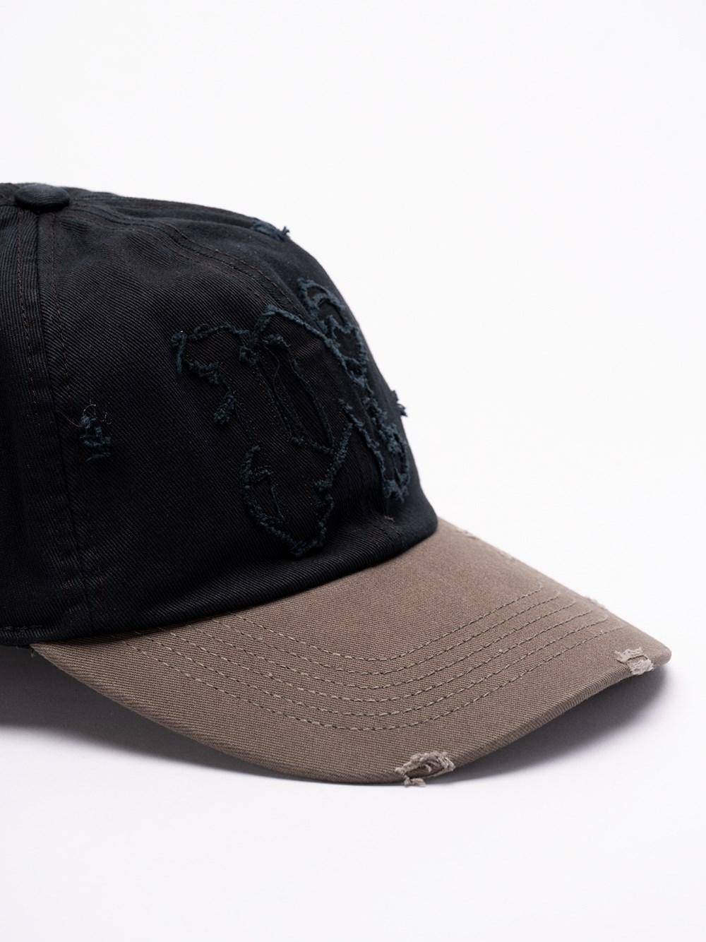 Palm angels `Ripped PA Monogram` Cap Fino Al -60%