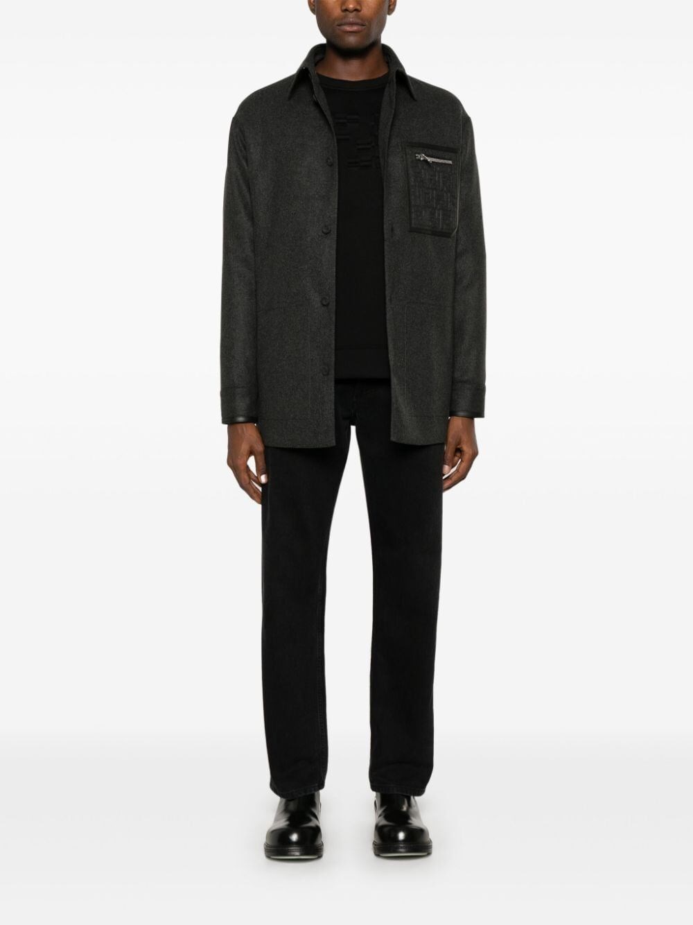 Fendi `FF` Embossed Jacket Hotsell