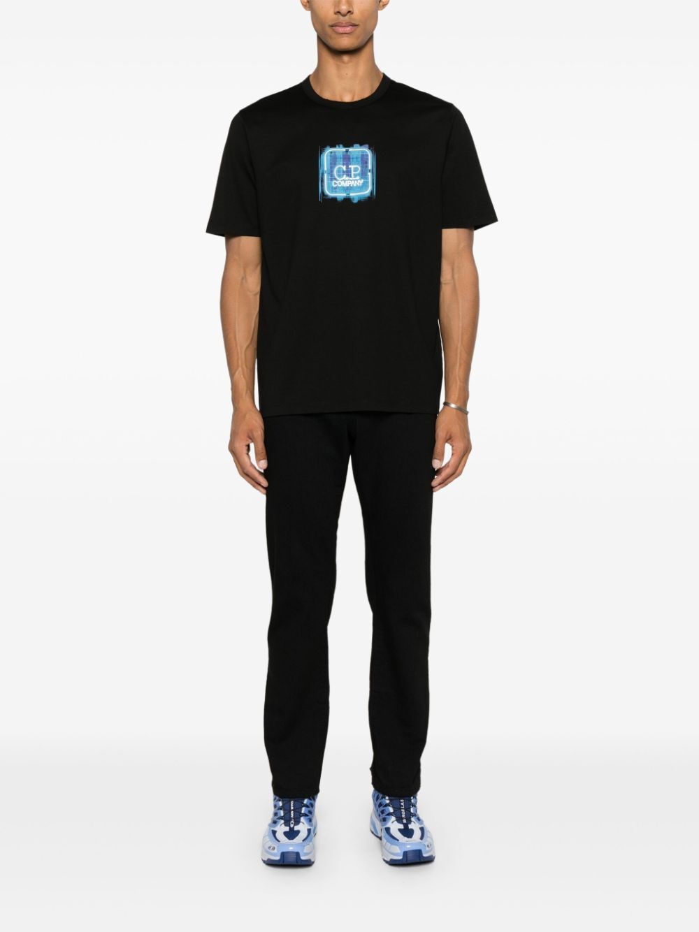 C.p. company `Metropolis Series` Embossed Logo Badge T-Shirt Promozione