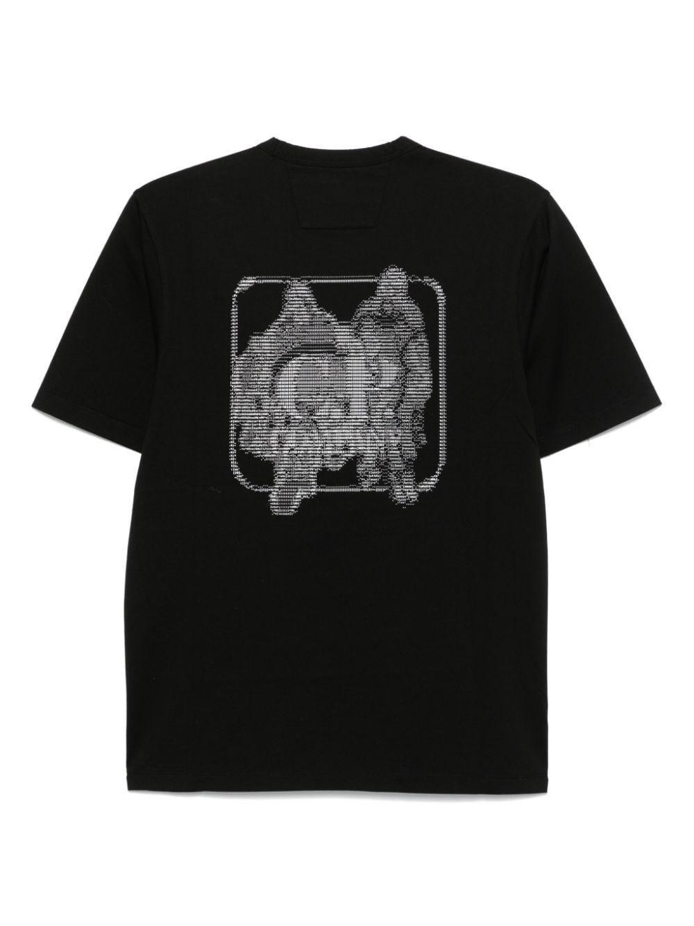 C.p. company `Metropolis Series` Blurred Logo Graphic T-Shirt Offerta natalizia