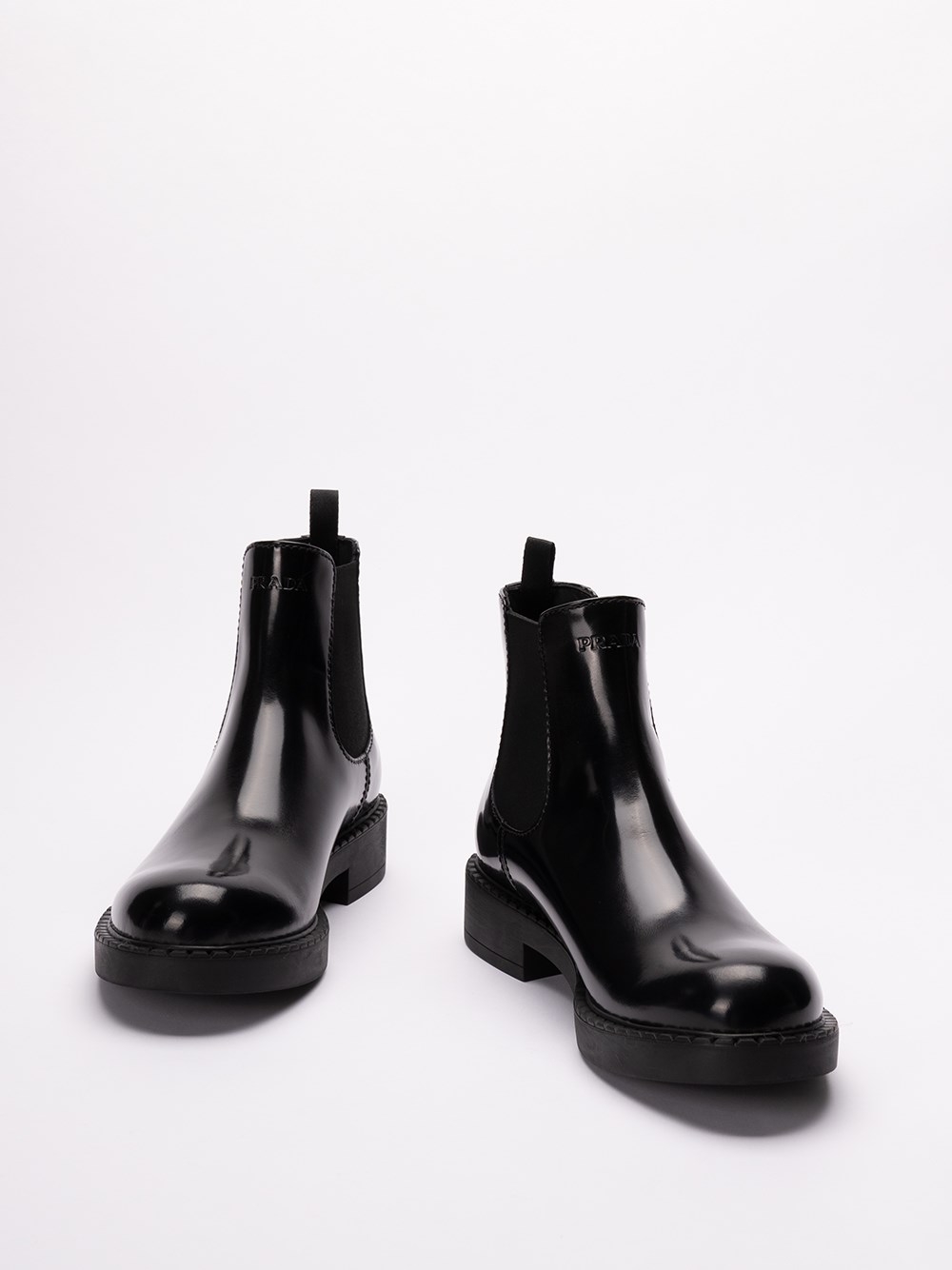 Prada Brushed Leather Chelsea Boots Acquista Ora