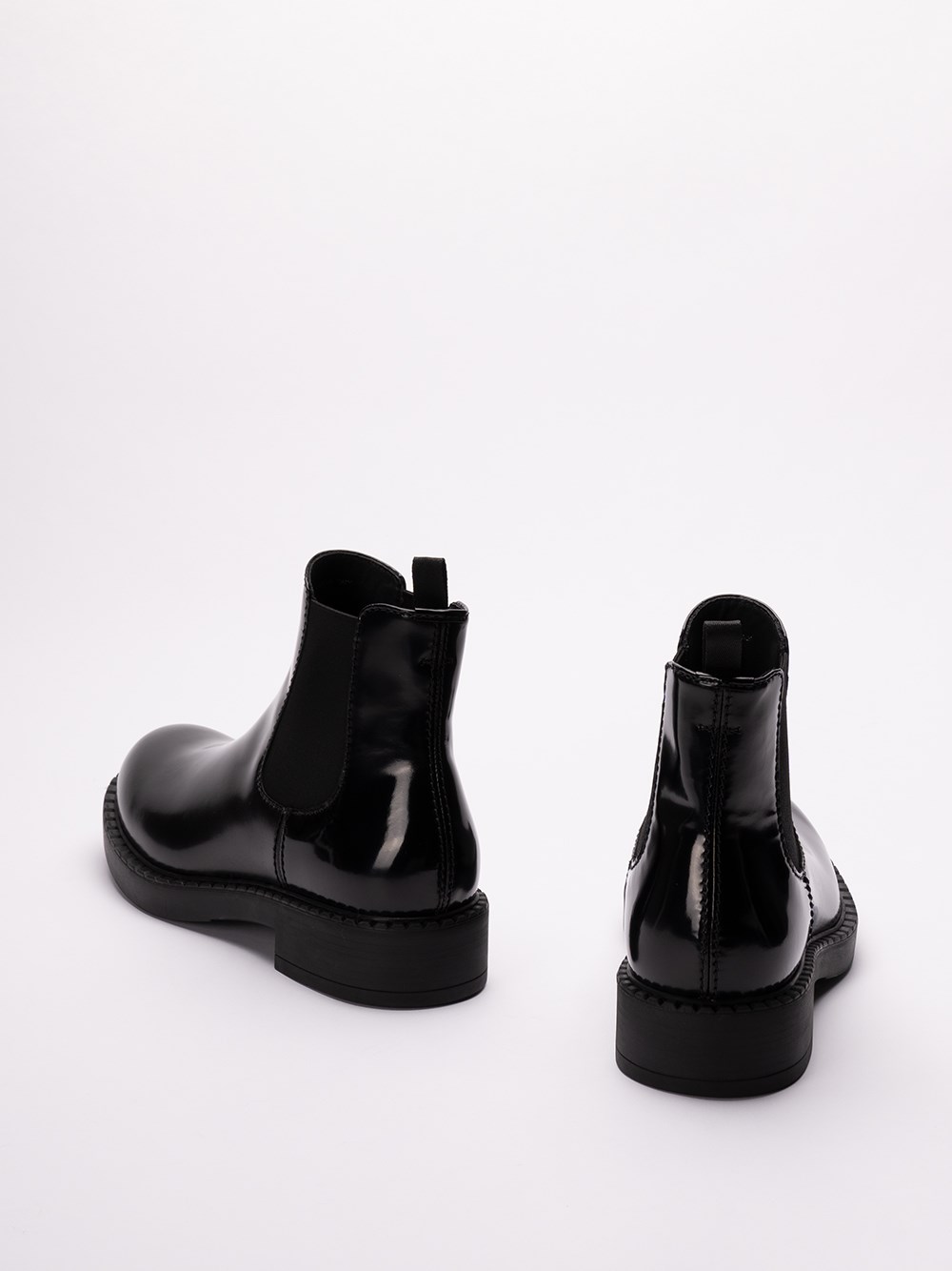 Prada Brushed Leather Chelsea Boots Acquista Ora