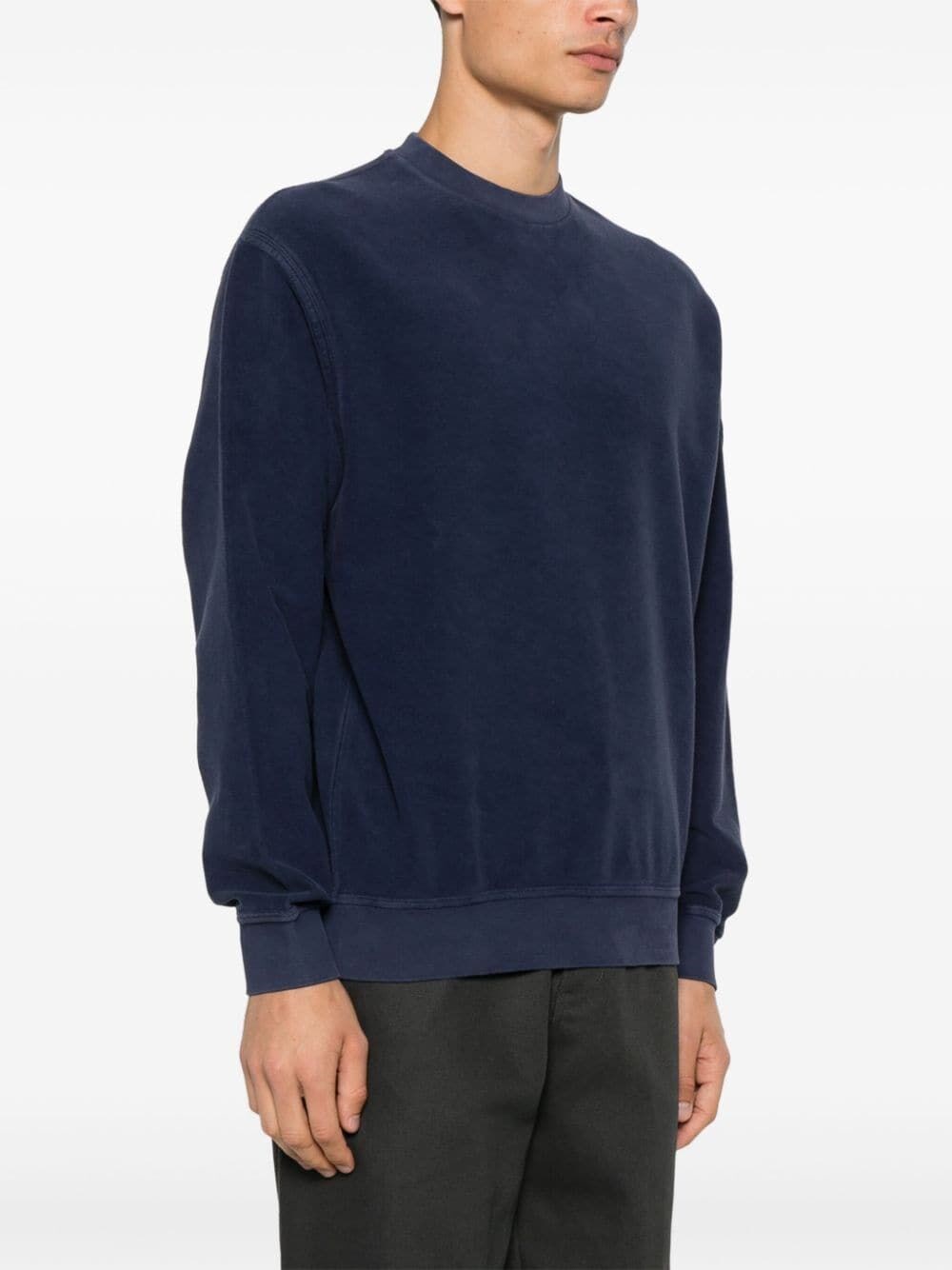 C.p. company `Brushed Emerized Diagonal Fleece` Crew-Neck Sweatshirt Offerte stagionali