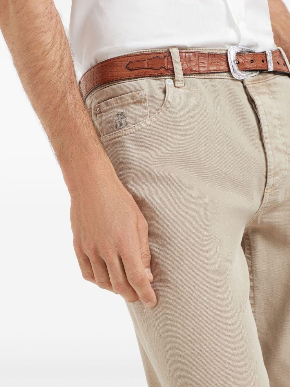 Brunello cucinelli Denim Traditional Fit Five-Pocket Pants Online