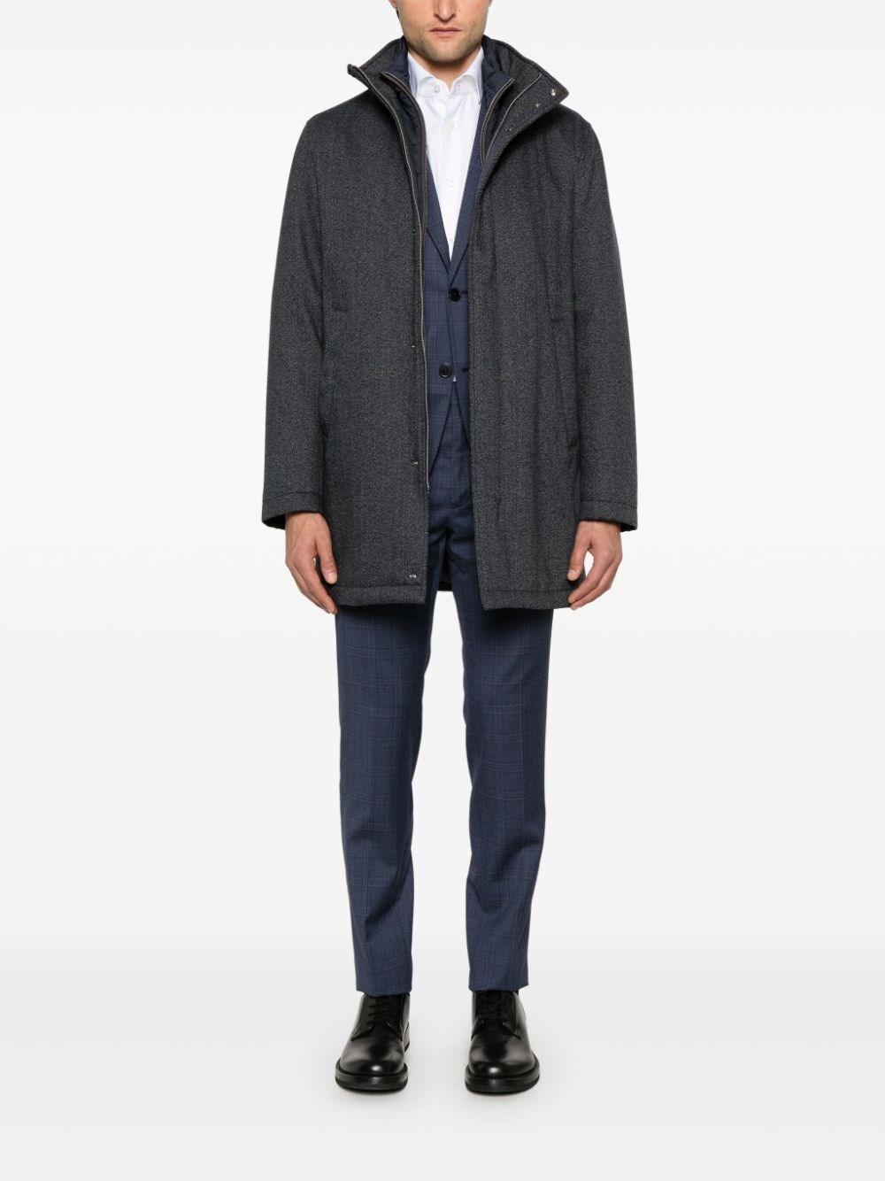 Herno Water Resistant Coat In Linea