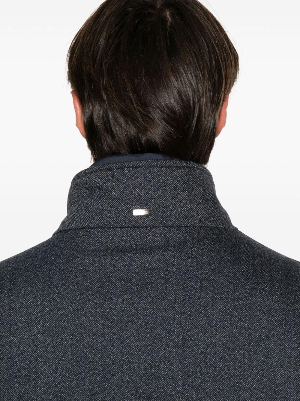 Herno Water Resistant Coat In Linea
