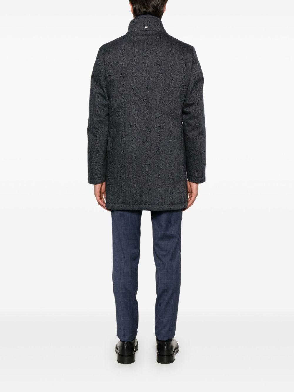 Herno Water Resistant Coat In Linea