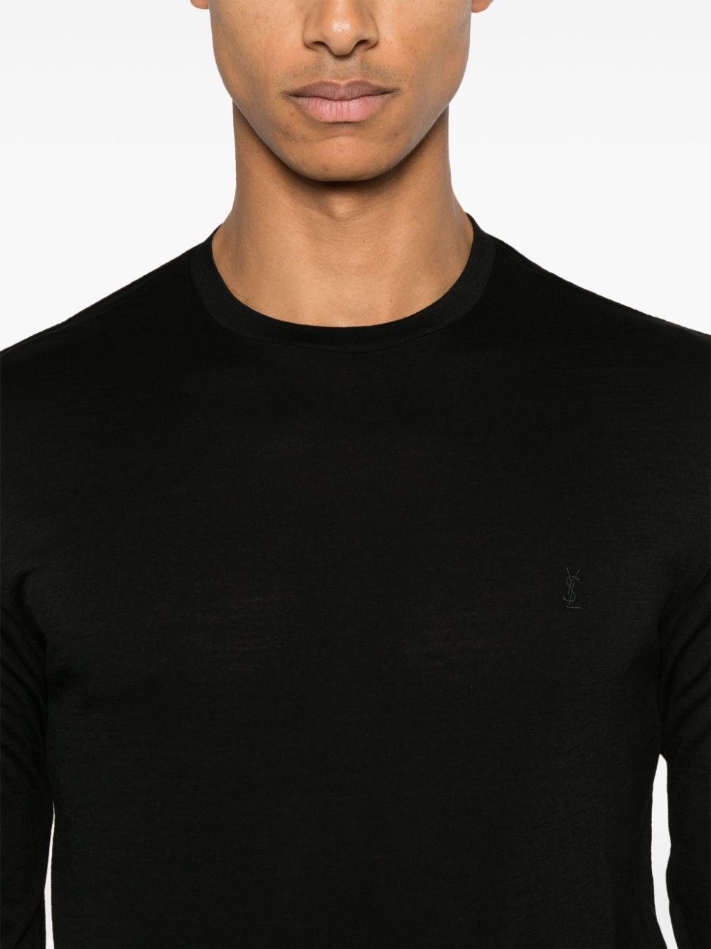 Saint laurent Crew-Neck T-Shirt Negozi Online