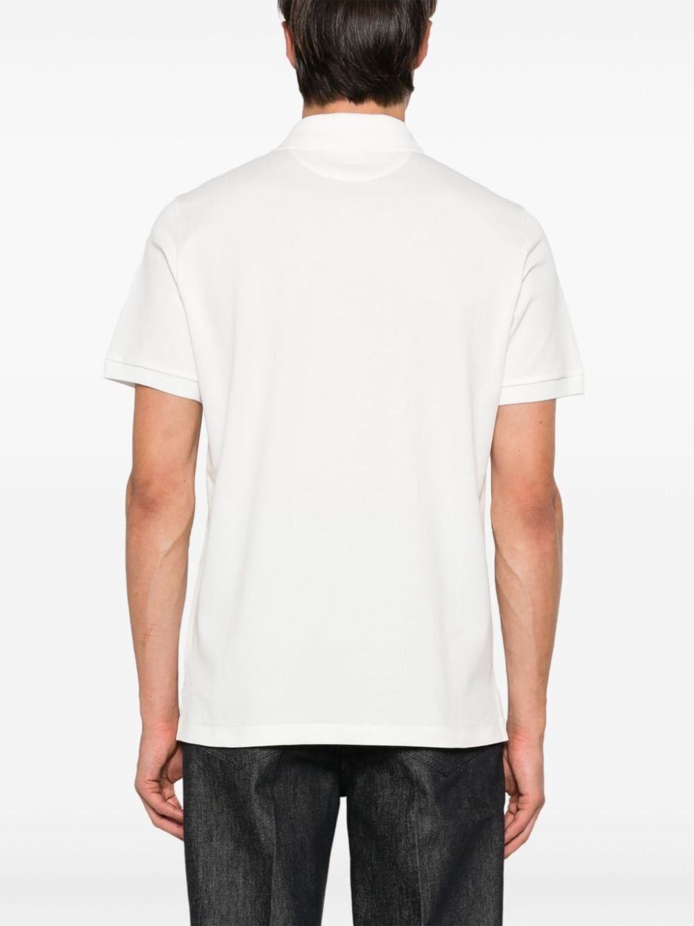 Fendi `FF` Embossed Polo Shirt In Linea