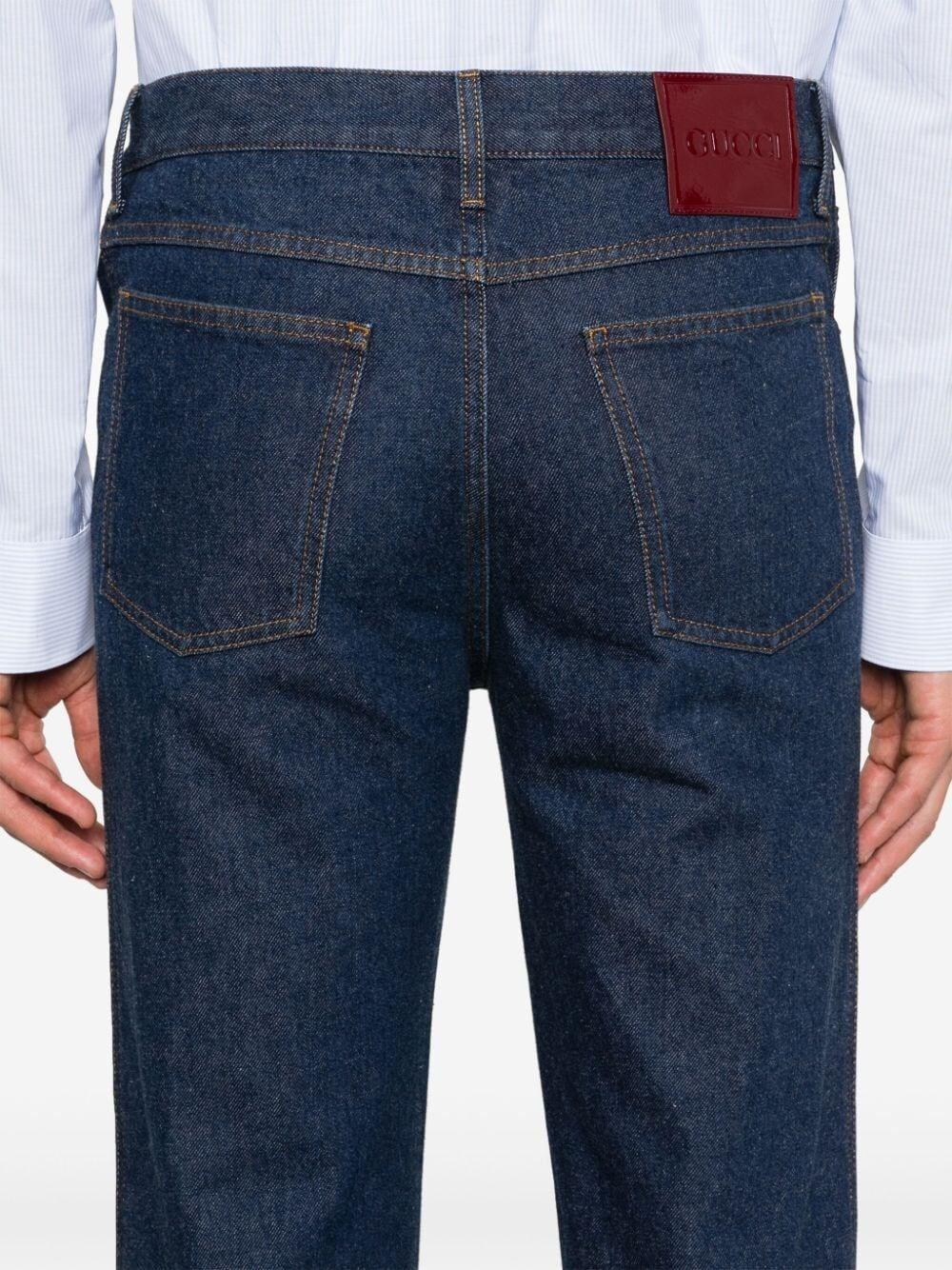 Gucci Cropped Slim Jeans Consegna Veloce