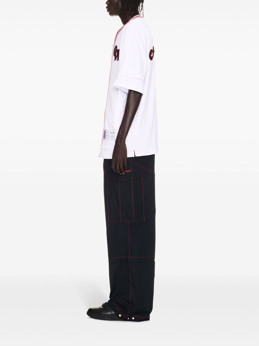 Off white `Gothic Logo Hybr` Baseball Sconto