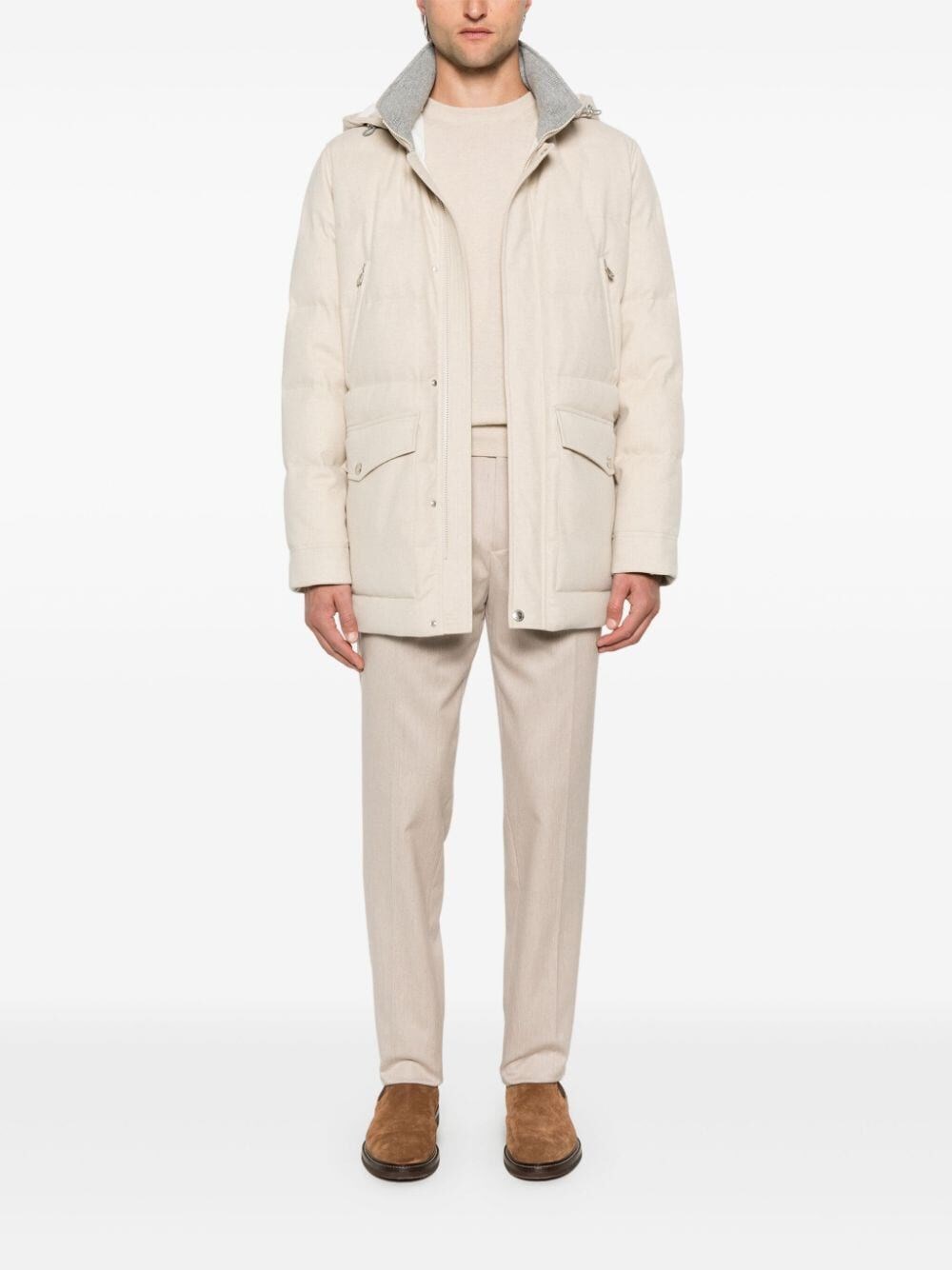 Brunello cucinelli Water Resistant Padded Jacket Offerta esclusiva