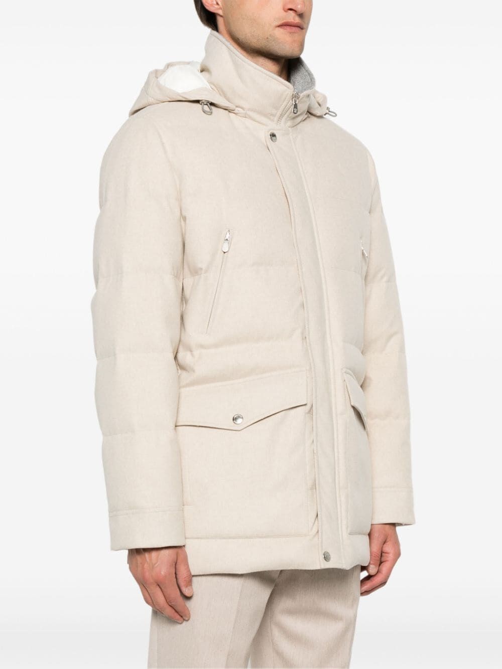 Brunello cucinelli Water Resistant Padded Jacket Offerta esclusiva