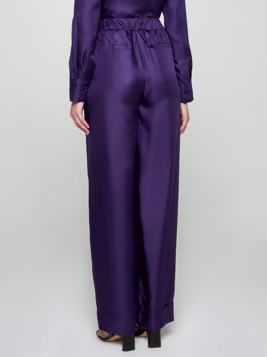 BLANCA VITA Pantaloni Petroy in seta Affare Del Giorno
