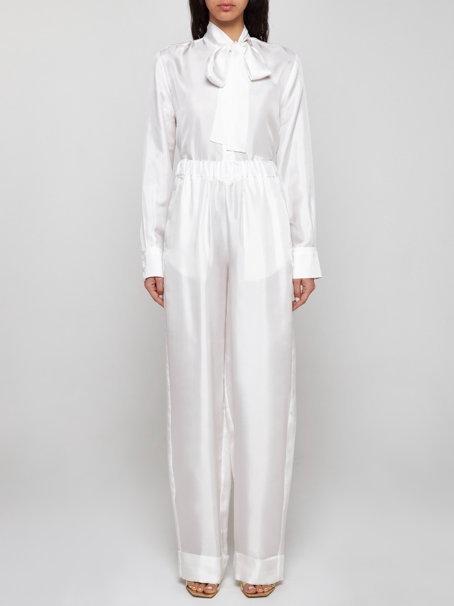 BLANCA VITA Pantaloni Petroy in seta Fornitura limitata