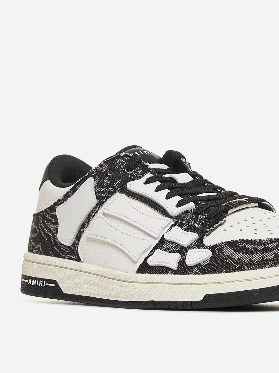 AMIRI Sneakers Skel Bandana low-top in pelle e denim Sconti questo mese