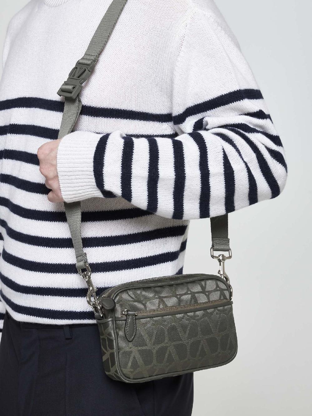 VALENTINO GARAVANI Borsa crossbody in tessuto Toile Iconographe Soddisfazione Garantita