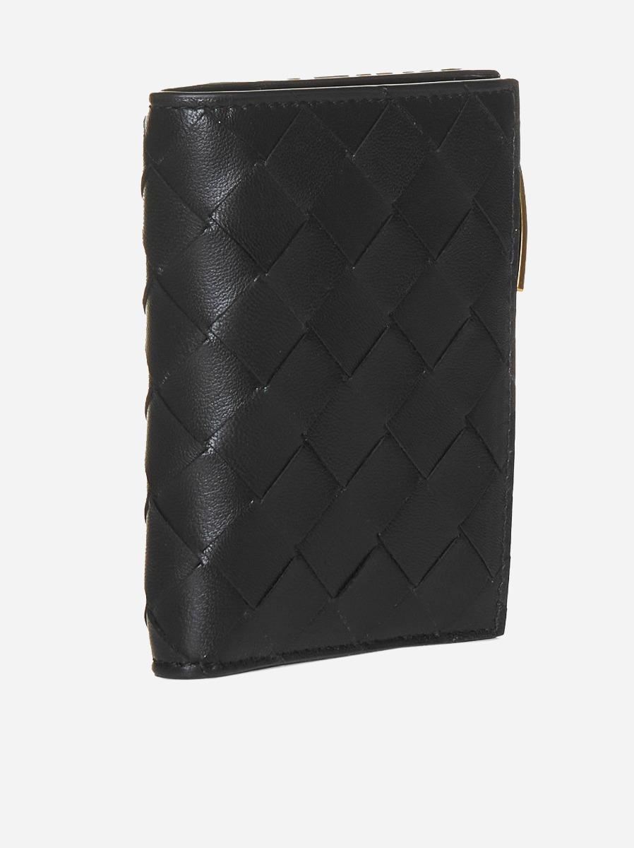 BOTTEGA VENETA Portafoglio compatto in pelle Intreccio Liquidazione