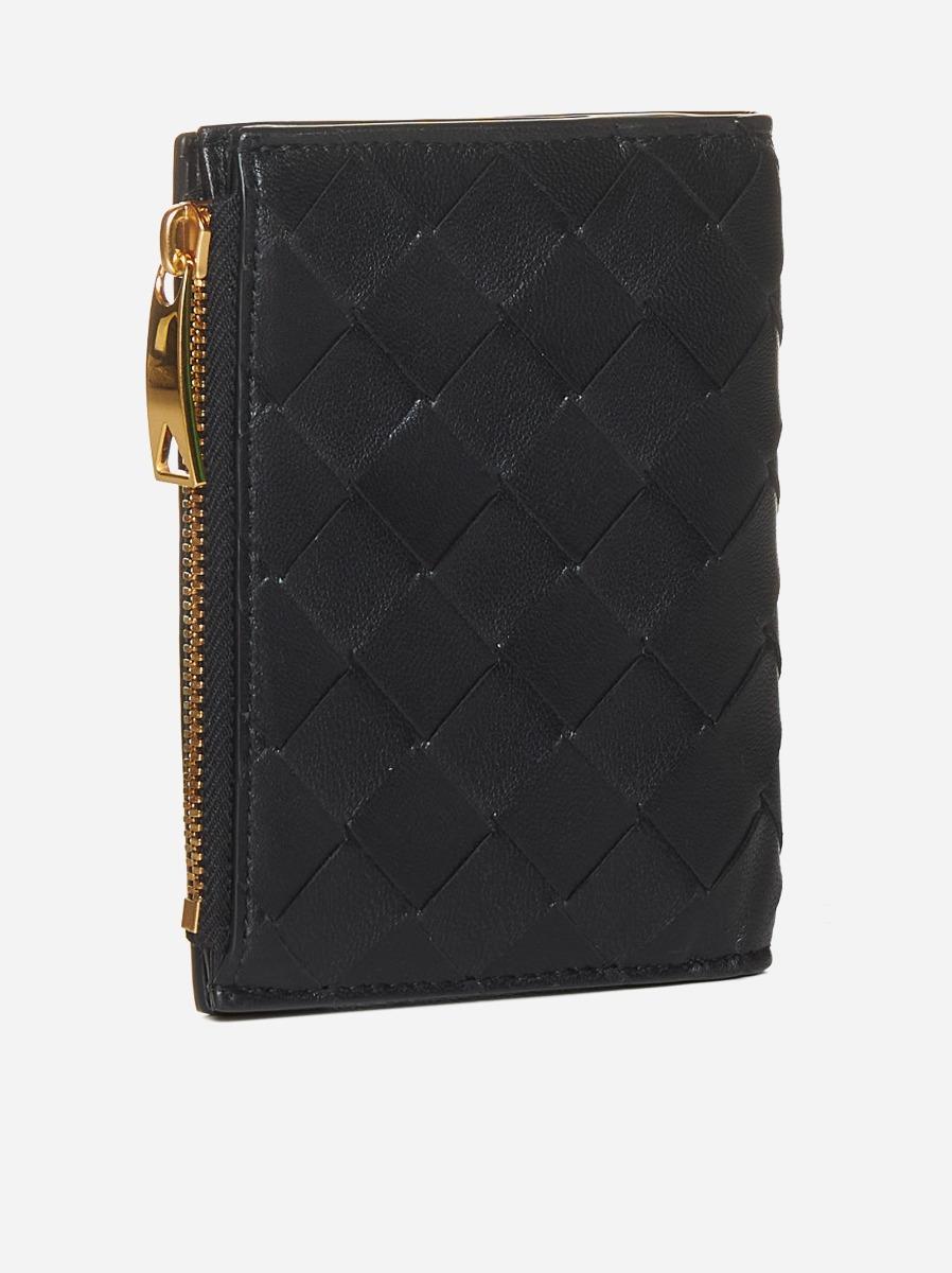 BOTTEGA VENETA Portafoglio compatto in pelle Intreccio Liquidazione