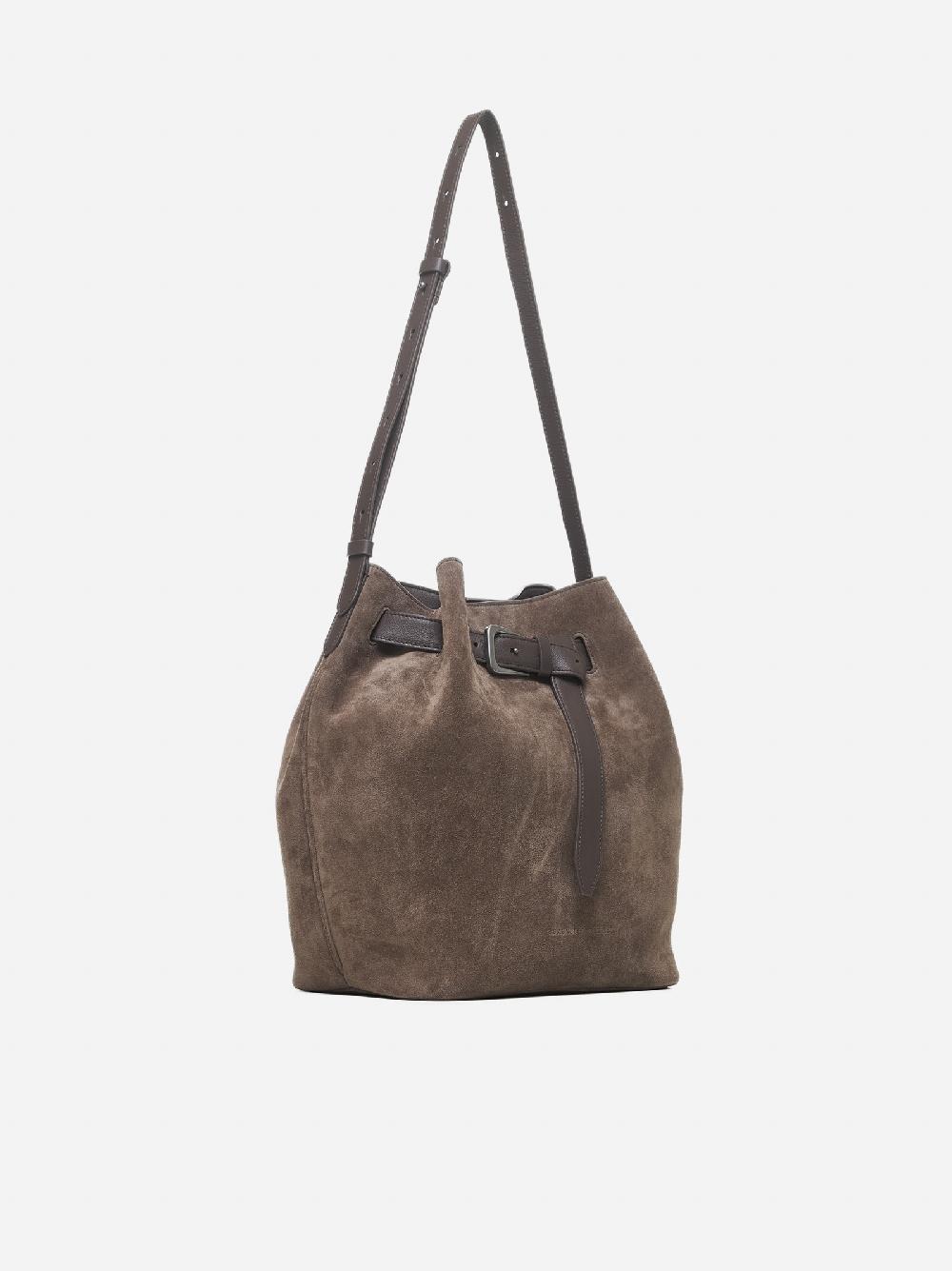 BRUNELLO CUCINELLI Borsa a secchiello in suede Qualità Garantita